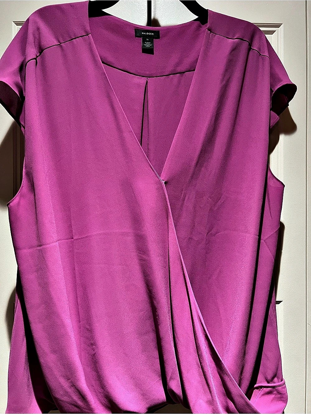 Halogen Short Sleeve Blouse in Pink Size XL Like New